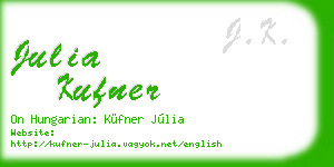 julia kufner business card